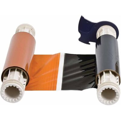 Brady, Rouleau d’étiquettes, B85-R-158x60-BK/OR-200P, ruban, noir/orange, 158.00mm x 60.00 m, longueur de la zone de couleur (158 mm) Brady, Rouleau d’étiquettes, B85-R-158x60-BK/OR-200P, ruban, noir/orange, 158.00mm x 60.00 m, longueur de la zone de couleur (158 mm)