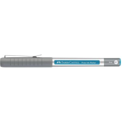 Faber-Castell, Stylo, Roller Free Ink gris 0,7 mm, Couleur de l'encre : bleu, 1 pc. (1x) Faber-Castell, Stylo, Roller Free Ink gris 0,7 mm, Couleur de l'encre : bleu, 1 pc. (1x)