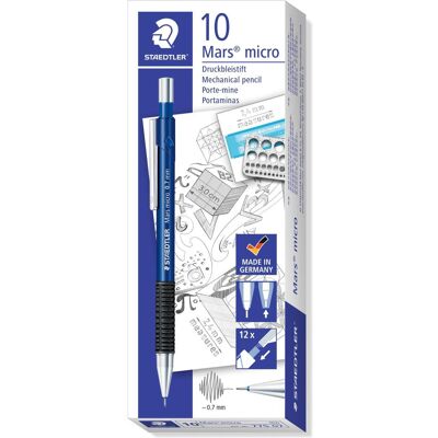 Staedtler Crayon à papier + critérium, Porte-mines Mars micro 775 (0.70 mm, B, 1x) Staedtler Crayon à papier + critérium, Porte-mines Mars micro 775 (0.70 mm, B, 1x)