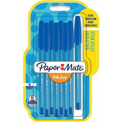 Paper Mate, Stylo, Stylo à bille InkJoy 100 Capuchon M (8x) Paper Mate, Stylo, Stylo à bille InkJoy 100 Capuchon M (8x)