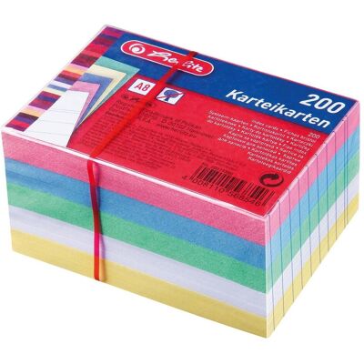 Herlitz, Fiche, Fiches (A8, 200x, 175 g/m²) Herlitz, Fiche, Fiches (A8, 200x, 175 g/m²)