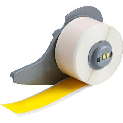 Brady, Rouleau d’étiquettes, M71C-1000-472YL, polyimide, jaune, mat, 25.40 mm x 15.24 m, permanent, continu (31.75 mm) Brady, Rouleau d’étiquettes, M71C-1000-472YL, polyimide, jaune, mat, 25.40 mm x 15.24 m, permanent, continu (31.75 mm)