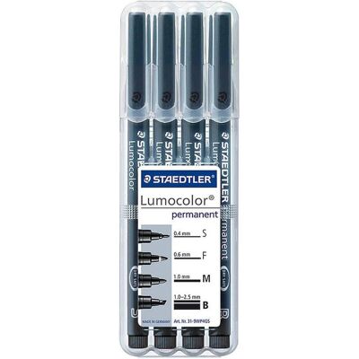 Staedtler Marqueur, Permanent (4x) Staedtler Marqueur, Permanent (4x)