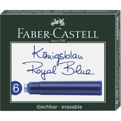 Faber-Castell, Cartouche d'impression, 185506 recharge pour stylo Bleu 6 pièce(s) Faber-Castell, Cartouche d'impression, 185506 recharge pour stylo Bleu 6 pièce(s)