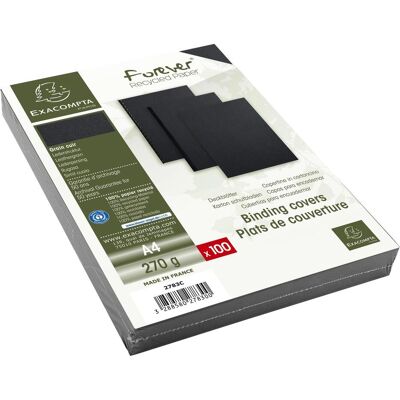 Exacompta Couverture Evercover, Relieuse : accessoires, Noir Exacompta Couverture Evercover, Relieuse : accessoires, Noir