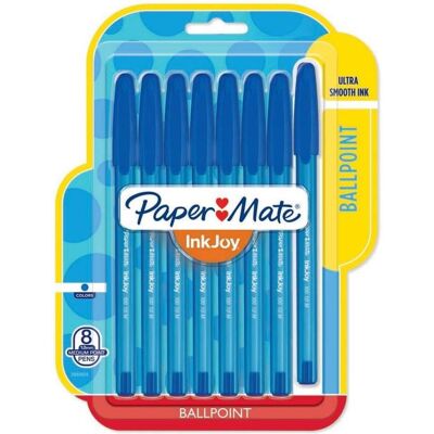 Paper Mate, Stylo, Stylo à bille InkJoy 100 Capuchon M (8x) Paper Mate, Stylo, Stylo à bille InkJoy 100 Capuchon M (8x)