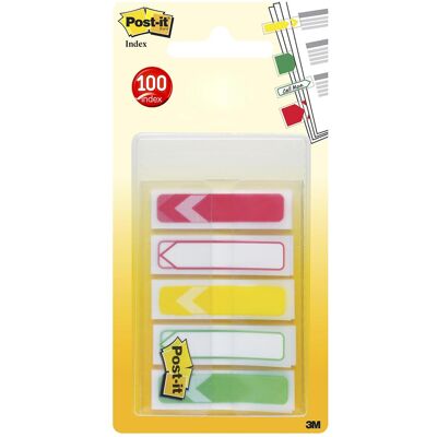 Post-it, Notes adhésives, Index Flèches étroites (11.90 x 43.20 mm) Post-it, Notes adhésives, Index Flèches étroites (11.90 x 43.20 mm)