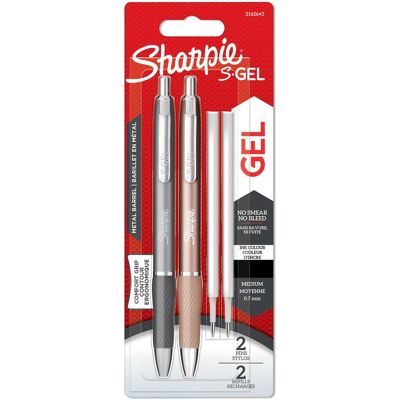 Sharpie, Stylo, Stylo gel S-Gel Metal 2er Set+2Mines Schwrz (2x) Sharpie, Stylo, Stylo gel S-Gel Metal 2er Set+2Mines Schwrz (2x)