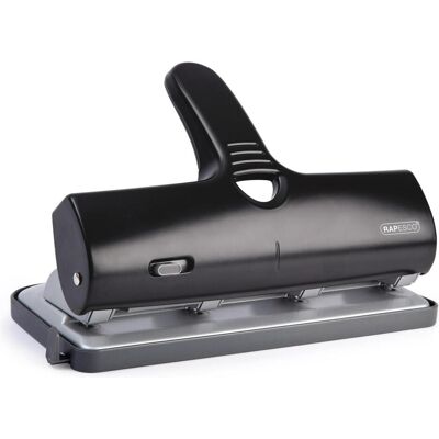 Rapesco Perforatrice, 1293 ALU 40 Perforateur 4 trous haute capacité (jusqu'à 40 feuilles) Noir Rapesco Perforatrice, 1293 ALU 40 Perforateur 4 trous haute capacité (jusqu'à 40 feuilles) Noir
