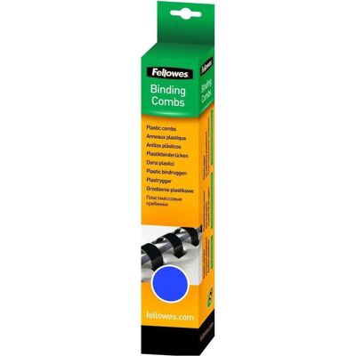 Fellowes Dos de reliure 8mm, 21 anneaux, Bleu, 25 pcs., Relieuse : accessoires, Bleu Fellowes Dos de reliure 8mm, 21 anneaux, Bleu, 25 pcs., Relieuse : accessoires, Bleu