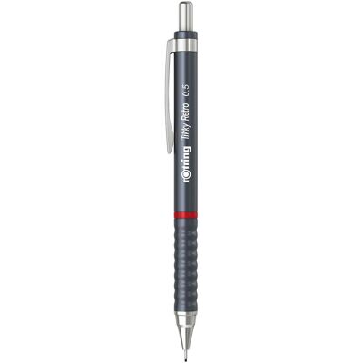 Rotring, Crayon à papier + critérium, Crayon à mine fine Tikky 0,5 RETRO Gris 12 pièces (0.50 mm, 2B, 1x) Rotring, Crayon à papier + critérium, Crayon à mine fine Tikky 0,5 RETRO Gris 12 pièces (0.50 mm, 2B, 1x)