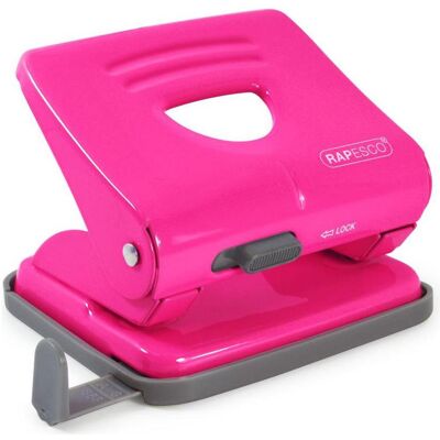 Rapesco Perforatrice, 1360 825 (2 fois) Perforation métallique - 25 feuilles - rose vif Rapesco Perforatrice, 1360 825 (2 fois) Perforation métallique - 25 feuilles - rose vif