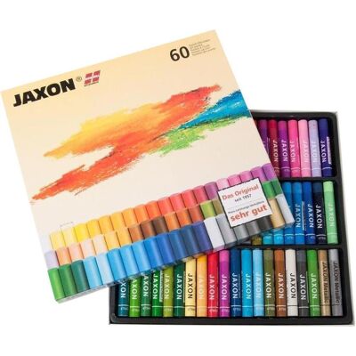 Jaxon, Écriture + dessin, Craies à l'huile pastel assorties (60x) Jaxon, Écriture + dessin, Craies à l'huile pastel assorties (60x)