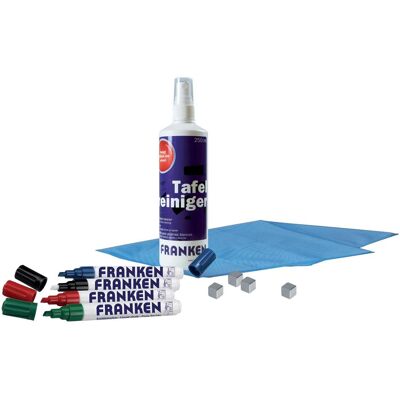 Franken, Présentation : accessoires, Kit de démarrage pour tableau blanc en verre Franken, Présentation : accessoires, Kit de démarrage pour tableau blanc en verre