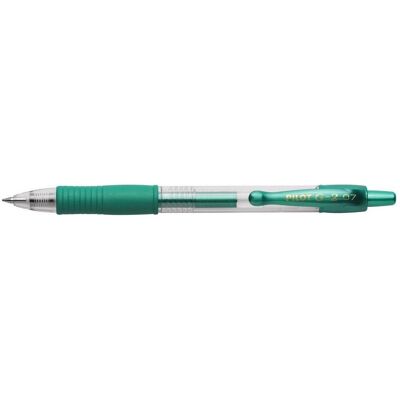Pilot, Stylo, Roller à encre gel G2-7 vert métallique (1x) Pilot, Stylo, Roller à encre gel G2-7 vert métallique (1x)