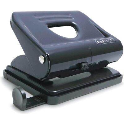 Rapesco Perforatrice, Perforateur 827, capacité : 30 feuilles, noir Rapesco Perforatrice, Perforateur 827, capacité : 30 feuilles, noir