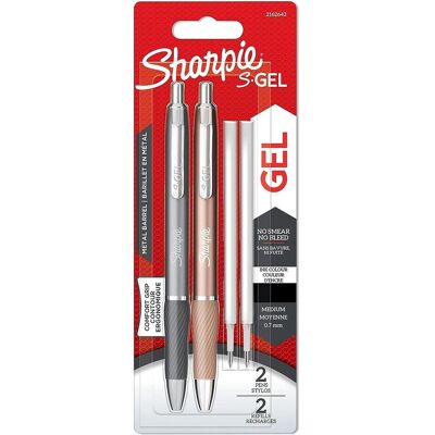 Sharpie, Stylo, Stylo gel S-Gel Metal 2er Set+2Mines Schwrz (2x) Sharpie, Stylo, Stylo gel S-Gel Metal 2er Set+2Mines Schwrz (2x)