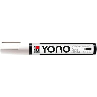 Marabu, Marqueur, Marqueur acrylique YONO 1.5 - 3 mm Blanc (1x) Marabu, Marqueur, Marqueur acrylique YONO 1.5 - 3 mm Blanc (1x)