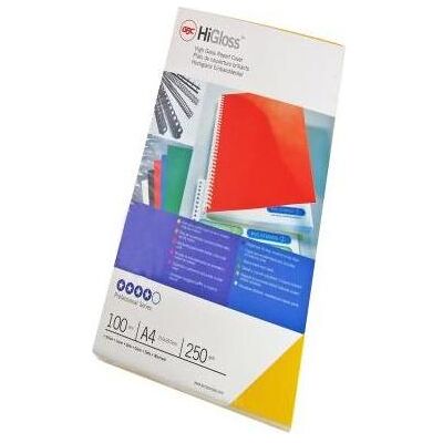 GBC Matériel de couverture HiGloss A4, Relieuse : accessoires, Blanc GBC Matériel de couverture HiGloss A4, Relieuse : accessoires, Blanc