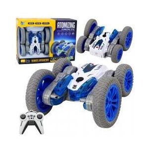 Lean Toys Ferngesteuertes Stuntauto mit RC-Lichtern, Raucheffekten und 360°-Drift (Blau) Lean Toys Ferngesteuertes Stuntauto mit RC-Lichtern, Raucheffekten und 360°-Drift (Blau)