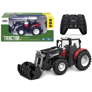 Lean Toys Tracteur télécommandé rouge 2.4G pelle mobile 1:24 Lean Toys Tracteur télécommandé rouge 2.4G pelle mobile 1:24