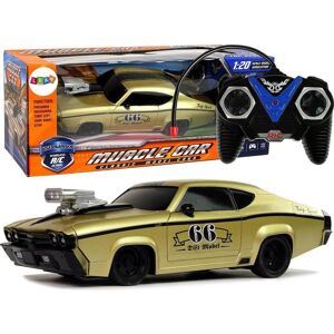 Lean Toys Voiture de sport télécommandée Muscle Car 1:20, or Lean Toys Voiture de sport télécommandée Muscle Car 1:20, or