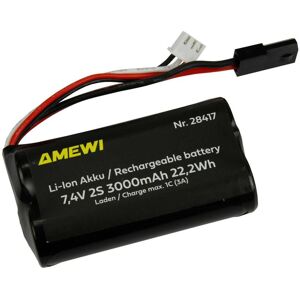 Amewi Li-Ion Akku 2S 7,4V 3000mAh 5600mAh Stecker (3000 mAh, 7.40 V) Amewi Li-Ion Akku 2S 7,4V 3000mAh 5600mAh Stecker (3000 mAh, 7.40 V)