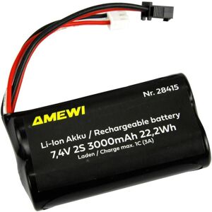 Amewi Li-Ion Akku 2S 7,4V 3000mAh HBX (3000 mAh, 7.40 V) Amewi Li-Ion Akku 2S 7,4V 3000mAh HBX (3000 mAh, 7.40 V)