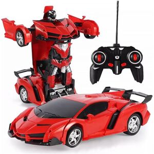 Lean Toys Auto Robot Transformers 2in1 Télécommande R/C rouge Lean Toys Auto Robot Transformers 2in1 Télécommande R/C rouge