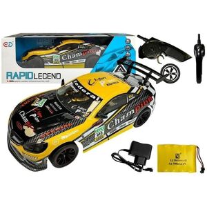 Lean Toys Auto-R/C mit 2,4 GHz, gelb Lean Toys Auto-R/C mit 2,4 GHz, gelb