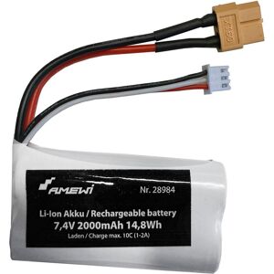 Amewi Li-Ion Akku 2S 7,4V 2000mAh XT60 (2000 mAh, 7.40 V) Amewi Li-Ion Akku 2S 7,4V 2000mAh XT60 (2000 mAh, 7.40 V)