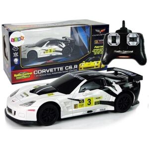 Lean Toys Nuotoliniu būdu valdomas sportinis automobilis Corvette C6.R, 2.4 G, 1:24, baltas Lean Toys Nuotoliniu būdu valdomas sportinis automobilis Corvette C6.R, 2.4 G, 1:24, baltas