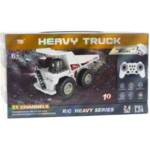 Lean Toys RC Ferngesteuerter Muldenkipper mit Licht und Sound Weiss 1:24 Lean Toys RC Ferngesteuerter Muldenkipper mit Licht und Sound Weiss 1:24