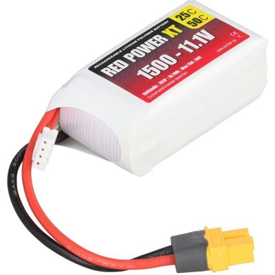 Red Power Pack d'accus pour modélisme (LiPo) 11.1 V 1500 mAh Softcase XT60 (1500 mAh, 11.10 V) Red Power Pack d'accus pour modélisme (LiPo) 11.1 V 1500 mAh Softcase XT60 (1500 mAh, 11.10 V)
