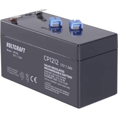 VOLTCRAFT VC-12713955 Batterie AGM 12V 1.2Ah - Compacte & Sans Entretien VOLTCRAFT VC-12713955 Batterie AGM 12V 1.2Ah - Compacte & Sans Entretien