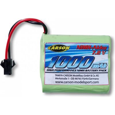 Carson 7,2V/1000mAh NiMH JST 108049/50/51 (1000 mAh, 7.20 V) Carson 7,2V/1000mAh NiMH JST 108049/50/51 (1000 mAh, 7.20 V)