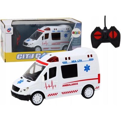 Lean Toys Ferngesteuerter Krankenwagen mit Ton und Licht Lean Toys Ferngesteuerter Krankenwagen mit Ton und Licht
