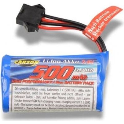 Carson 7,4V/500mAh Lilon Cage Fighter JST-4 (500 mAh, 7.40 V) Carson 7,4V/500mAh Lilon Cage Fighter JST-4 (500 mAh, 7.40 V)