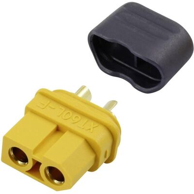 Reely 1509169 Connecteur de batterie XT60L doré 1 pc. Reely 1509169 Connecteur de batterie XT60L doré 1 pc.