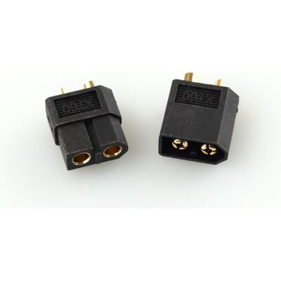 Amewi XT60 mâle et femelle noir 1 paire Amewi XT60 mâle et femelle noir 1 paire