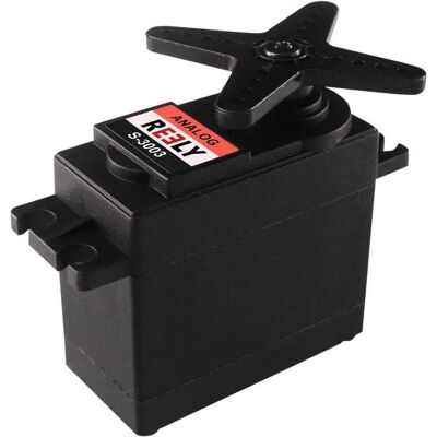 Reely Servo standard Servo analogique Matériau du réducteur : plastique Système de connexion : JR Reely Servo standard Servo analogique Matériau du réducteur : plastique Système de connexion : JR