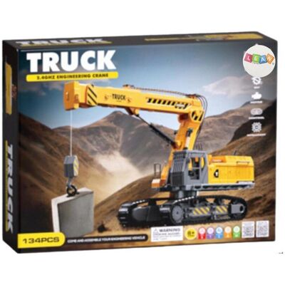 Lean Toys Leantoys Caterpillar Bagger RC 133el Lean Toys Leantoys Caterpillar Bagger RC 133el