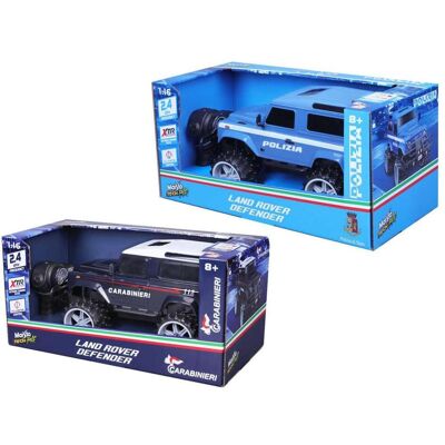 Bburago RC LAND ROVER DEFENDER VIGILI DEL FUOCO 2,4GHZ 1:16 con LUCI Bburago RC LAND ROVER DEFENDER VIGILI DEL FUOCO 2,4GHZ 1:16 con LUCI