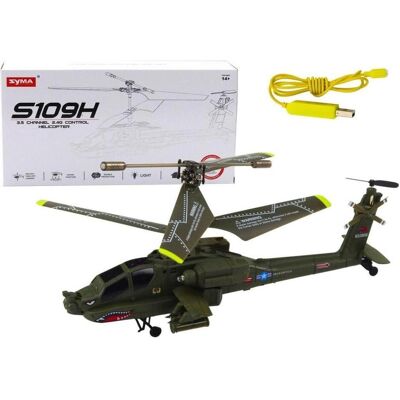 Lean Toys Syma S109H RC Militärhubschrauber, Khaki Lean Toys Syma S109H RC Militärhubschrauber, Khaki