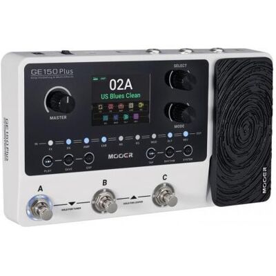 Mooer Pédale Multi-Effets GE150 Plus, Processeur d’effets audio, Blanc, Noir Mooer Pédale Multi-Effets GE150 Plus, Processeur d’effets audio, Blanc, Noir