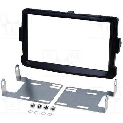 Per.Pic., Installation autoradio, Cadre pour autoradio Dacia 2 DIN noir brillant Per.Pic., Installation autoradio, Cadre pour autoradio Dacia 2 DIN noir brillant