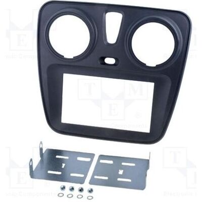 Per.Pic., Installation autoradio, Cadre pour autoradio Dacia 2 DIN, gris foncé Per.Pic., Installation autoradio, Cadre pour autoradio Dacia 2 DIN, gris foncé