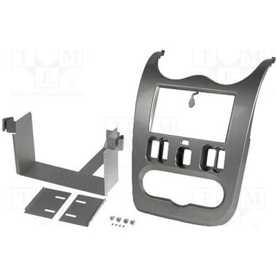 Per.Pic., Installation autoradio, Cadre radio Dacia 2 DIN gris (brillant) Per.Pic., Installation autoradio, Cadre radio Dacia 2 DIN gris (brillant)