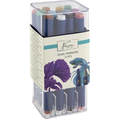 Legind, Marqueur, Round dual markers 12 pcs (12x) Legind, Marqueur, Round dual markers 12 pcs (12x)