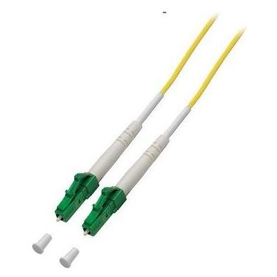 Helos Câble patch fibre optique LC-APC/LC-APC Simplex G657 9/125µm OS2 jaune 12,0m (12 m), Câble réseau Helos Câble patch fibre optique LC-APC/LC-APC Simplex G657 9/125µm OS2 jaune 12,0m (12 m), Câble réseau